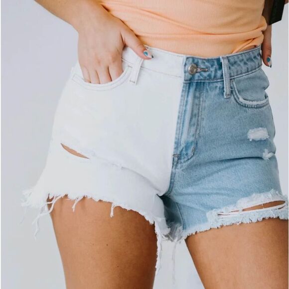 Vervet High Rise Jean Shorts Size Medium - Picture 2 of 9